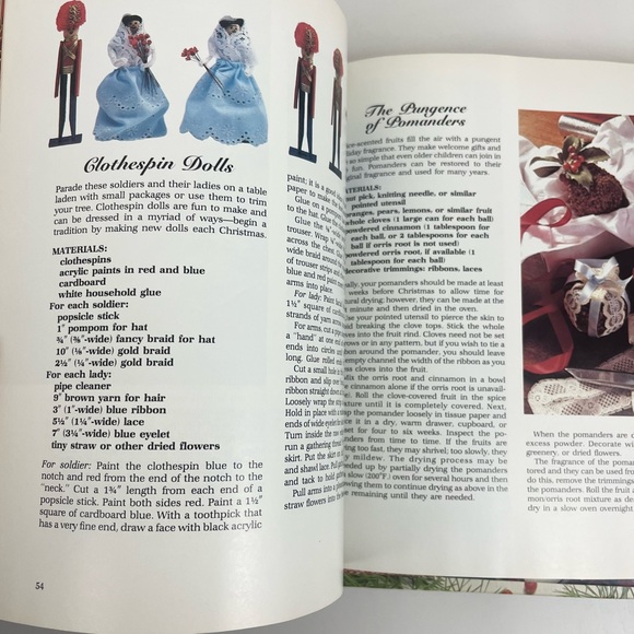 1982 Christmas With Southern Living Hardcover Book Recipes Decorating & Patterns - Picture 12 of 16